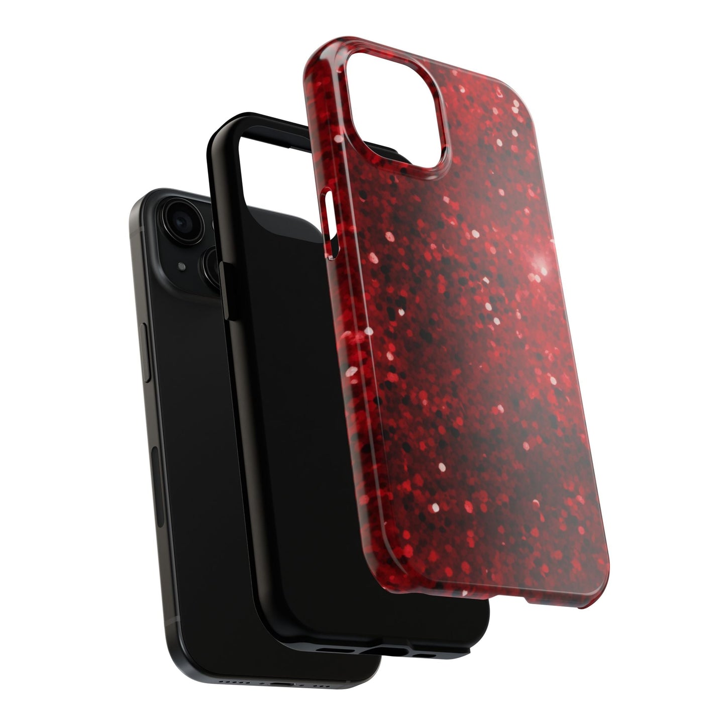 Crimson Glow Glitter - iPhone Series Case - BOGO Cases