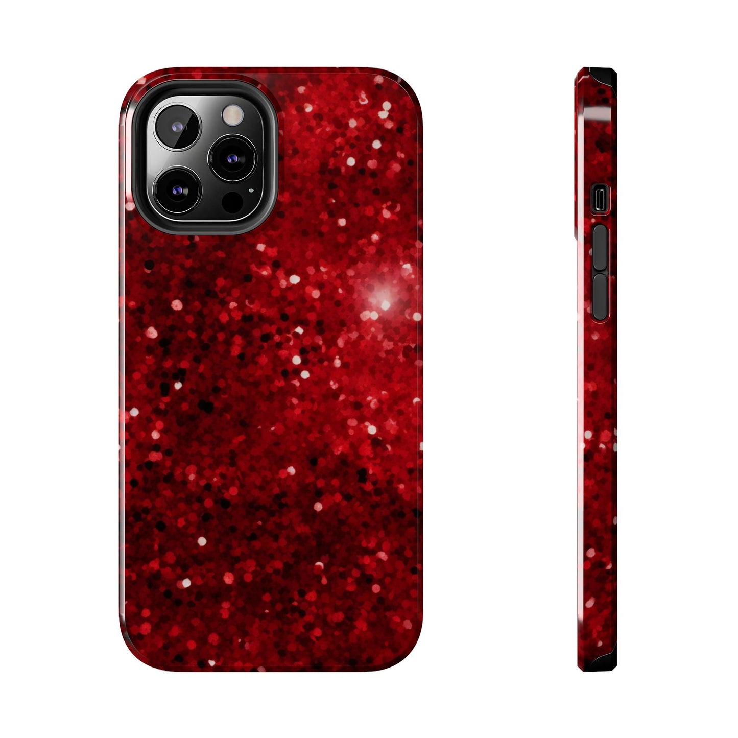 Crimson Glow Glitter - iPhone Series Case - BOGO Cases