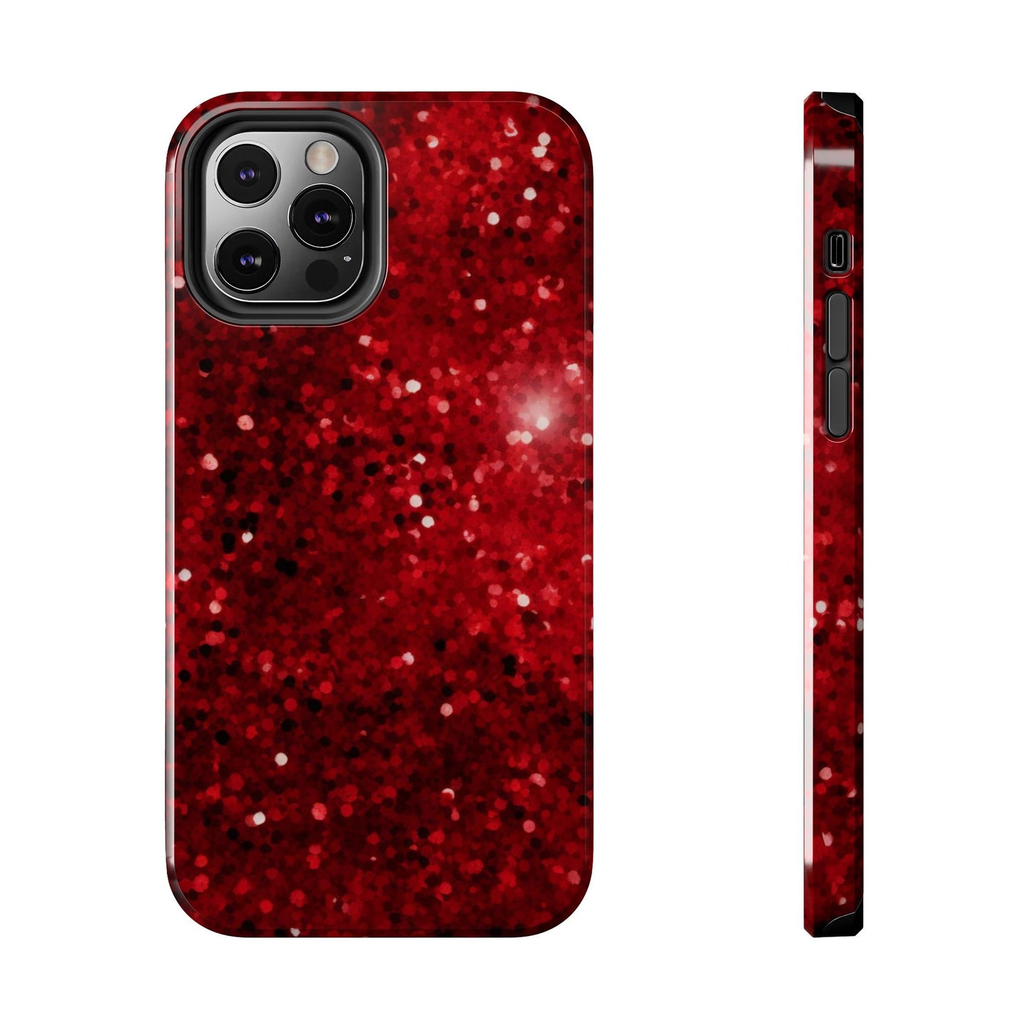 Crimson Glow Glitter - iPhone Series Case - BOGO Cases