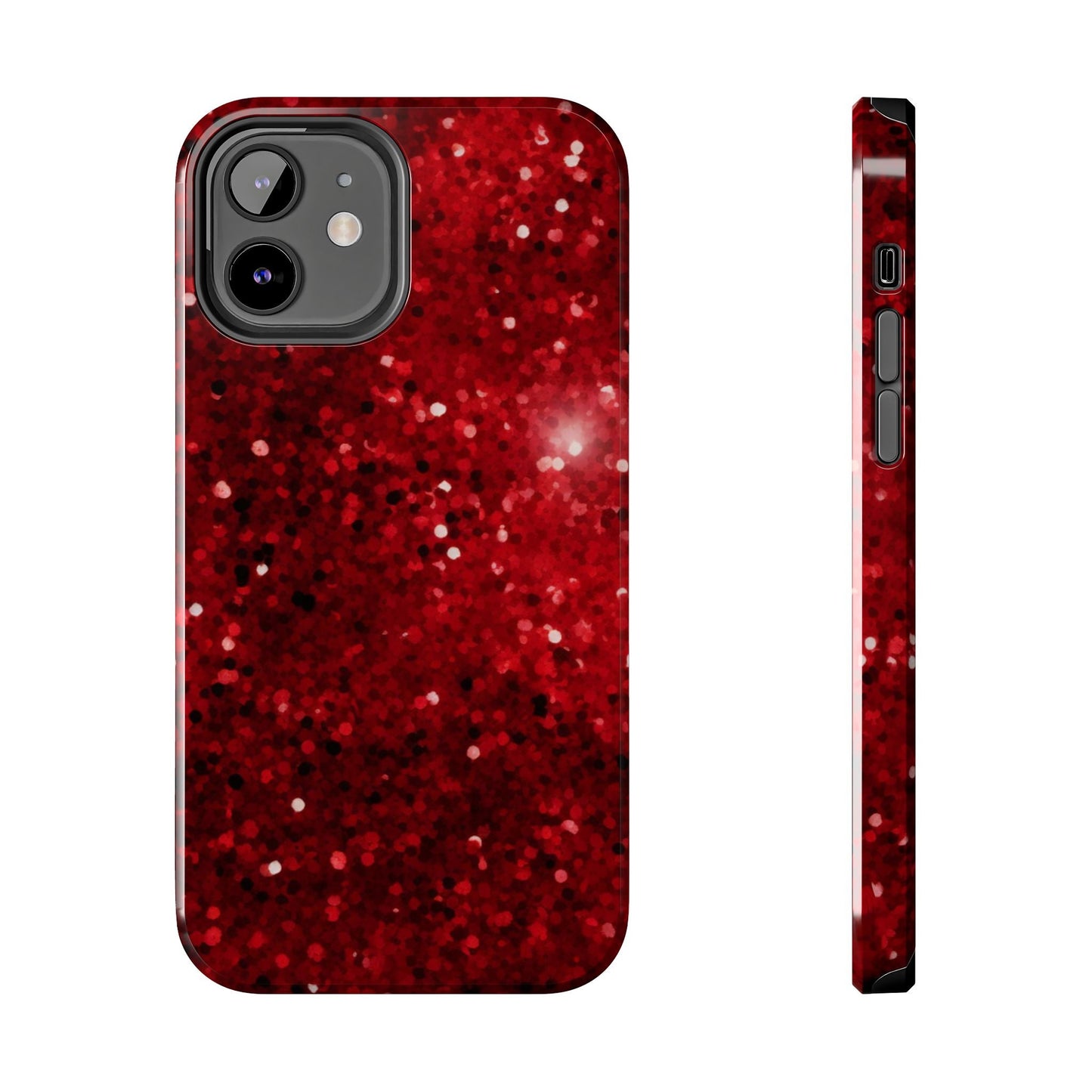 Crimson Glow Glitter - iPhone Series Case - BOGO Cases