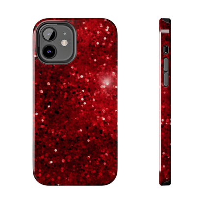 Crimson Glow Glitter - iPhone Series Case - BOGO Cases