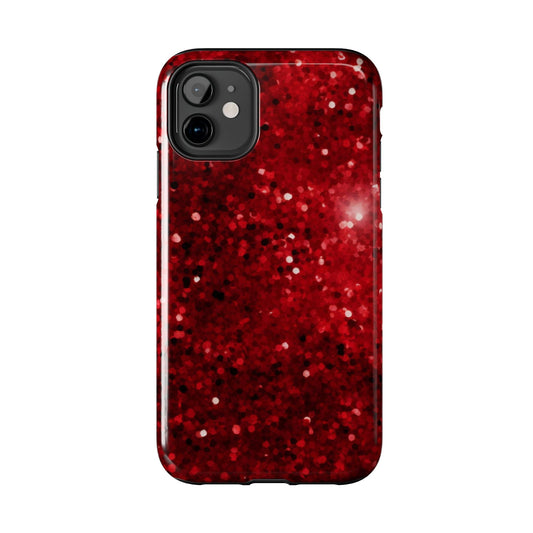 Crimson Glow Glitter - iPhone Series Case - BOGO Cases