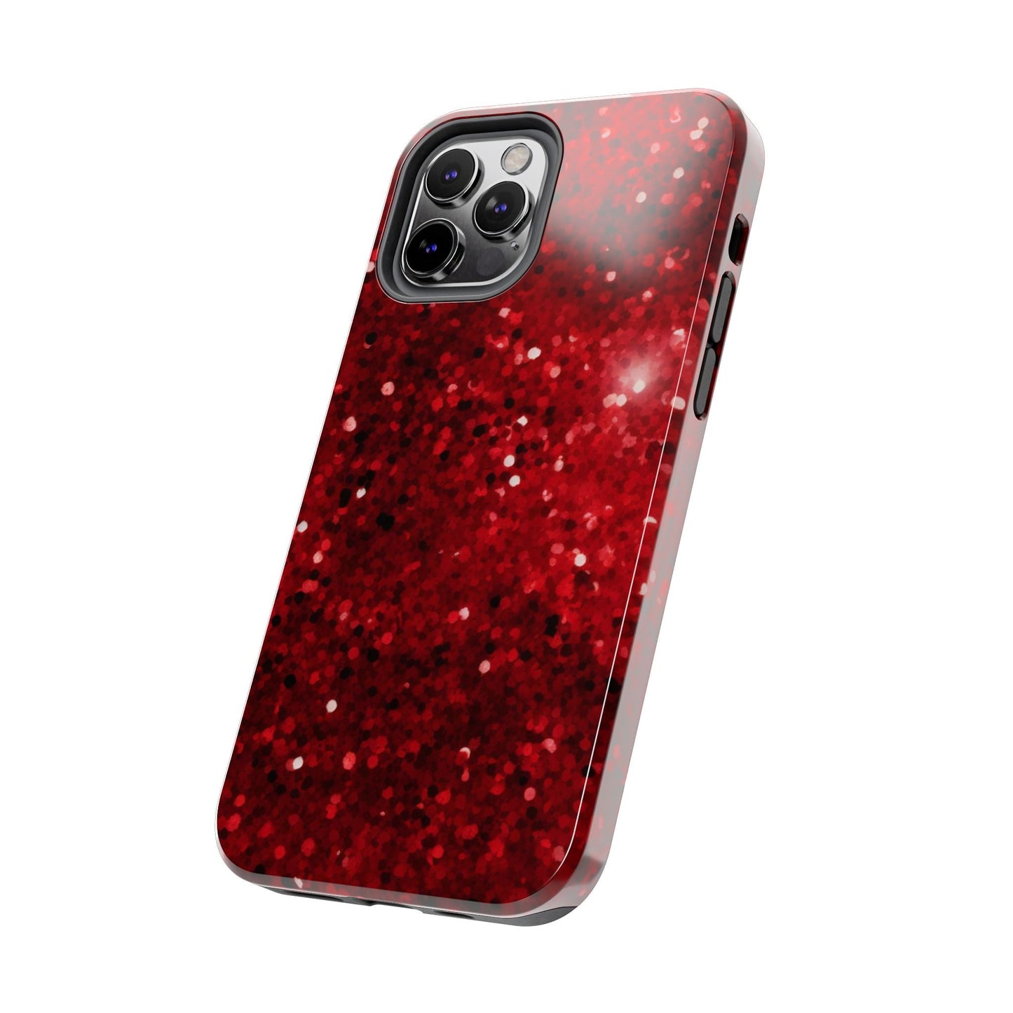 Crimson Glow Glitter - iPhone Series Case - BOGO Cases