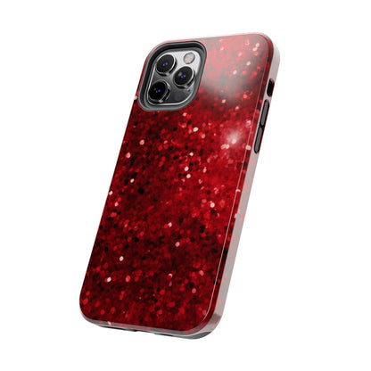 Crimson Glow Glitter - iPhone Series Case - BOGO Cases