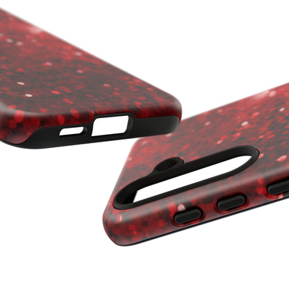 Crimson Glow Glitter - Samsung Galaxy Case - BOGO Cases