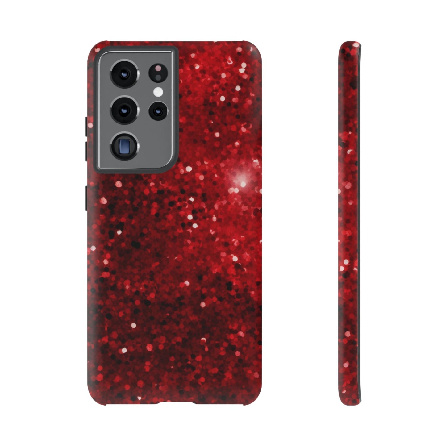 Crimson Glow Glitter - Samsung Galaxy Case - BOGO Cases