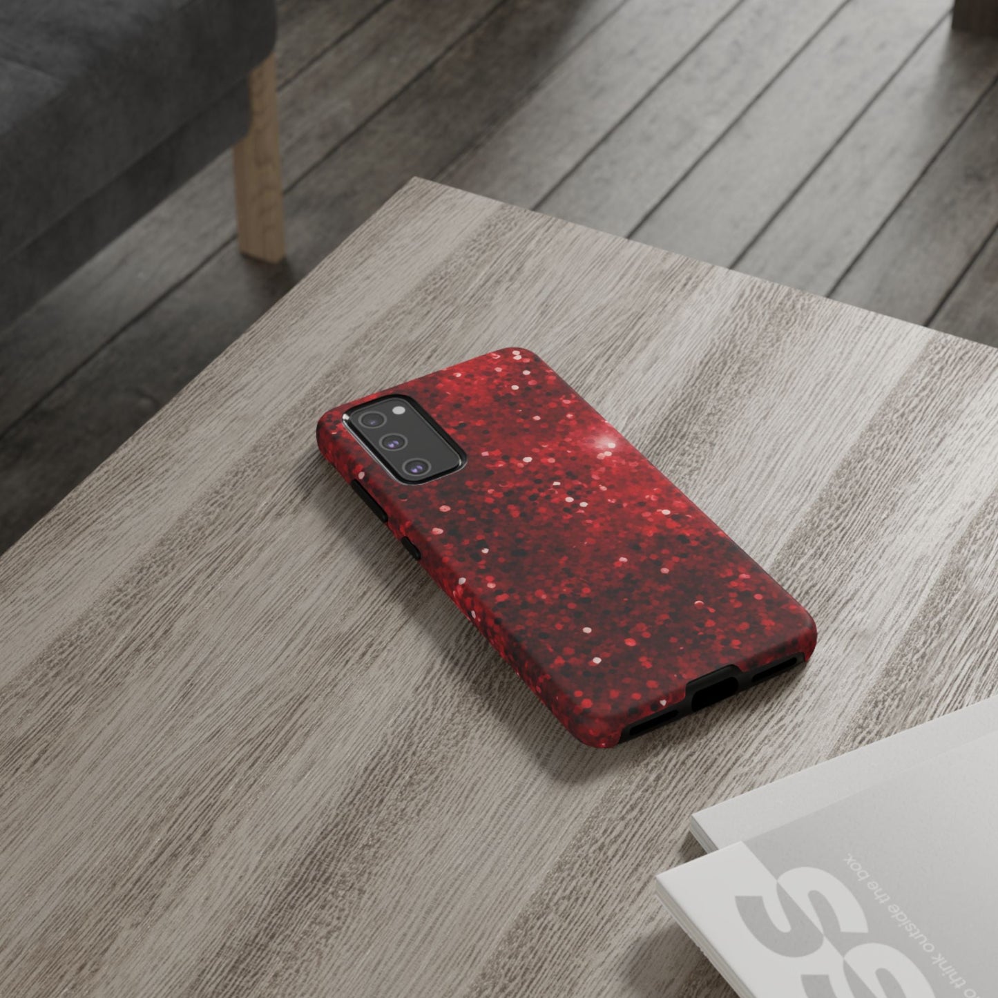 Crimson Glow Glitter - Samsung Galaxy Case - BOGO Cases