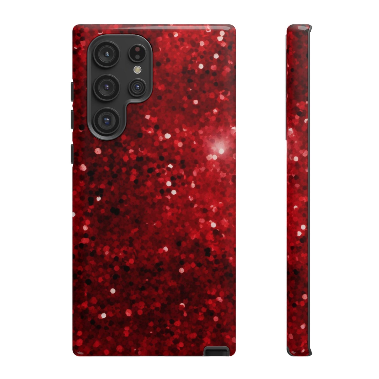 Crimson Glow Glitter - Samsung Galaxy Case - BOGO Cases