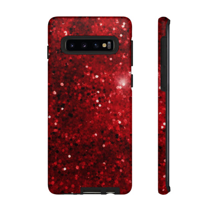 Crimson Glow Glitter - Samsung Galaxy Case - BOGO Cases