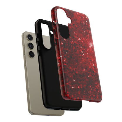 Crimson Glow Glitter - Samsung Galaxy Case - BOGO Cases