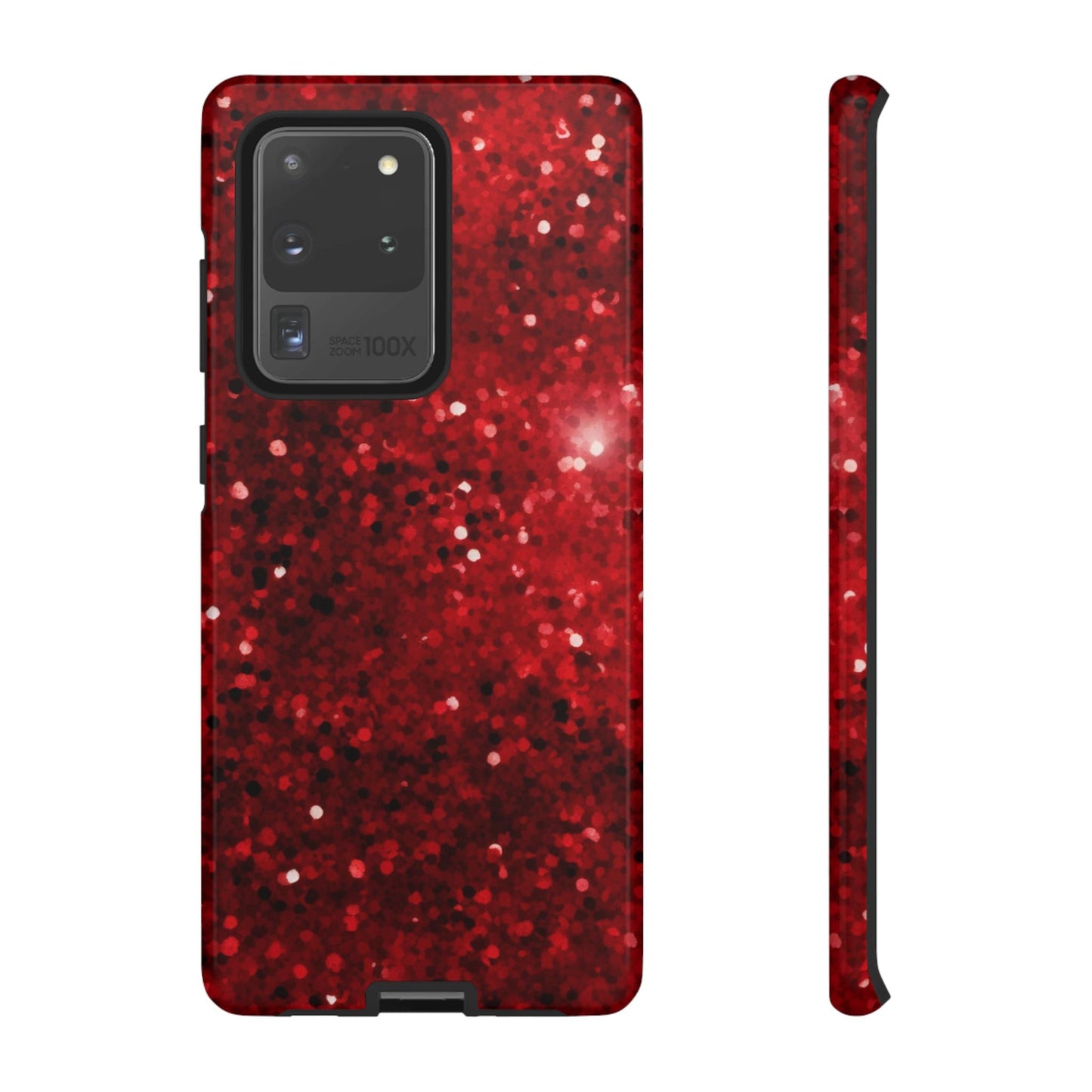 Crimson Glow Glitter - Samsung Galaxy Case - BOGO Cases
