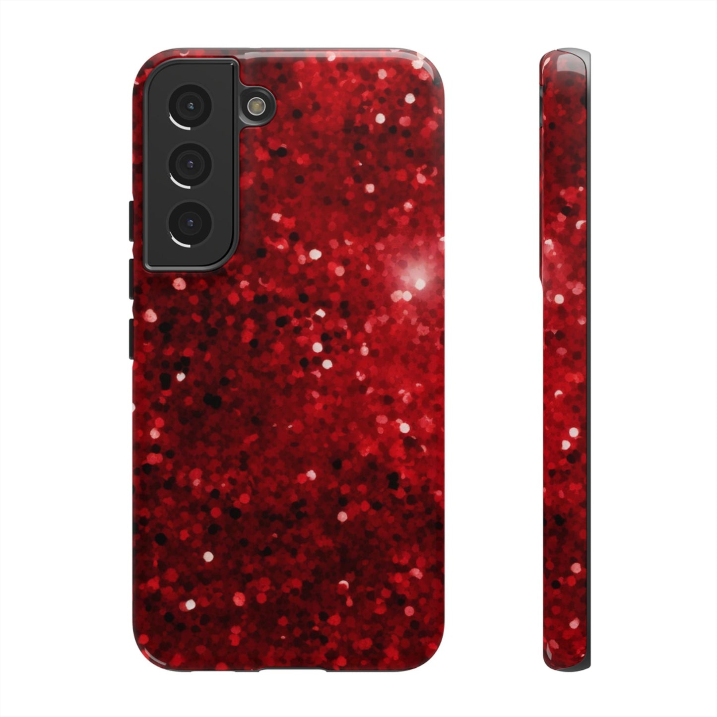Crimson Glow Glitter - Samsung Galaxy Case - BOGO Cases