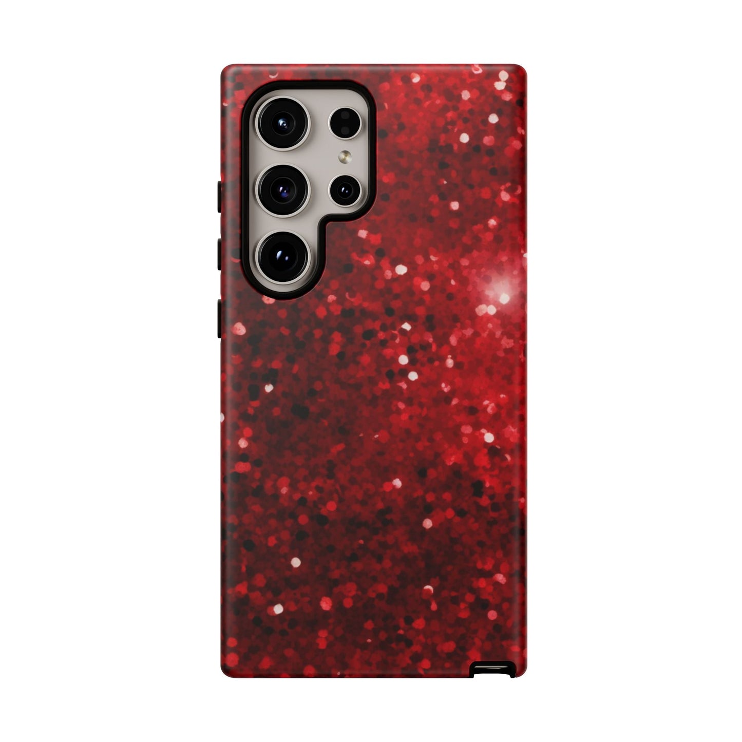Crimson Glow Glitter - Samsung Galaxy Case - BOGO Cases