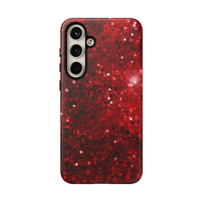 Crimson Glow Glitter - Samsung Galaxy Case - BOGO Cases