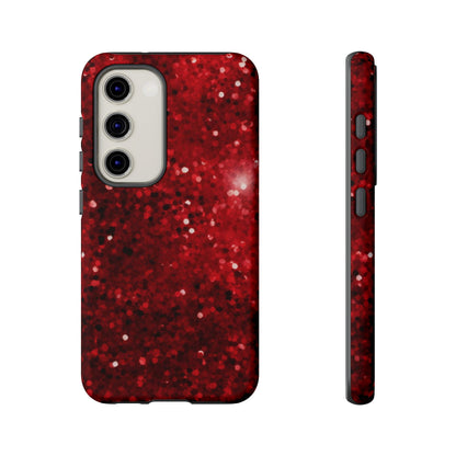 Crimson Glow Glitter - Samsung Galaxy Case - BOGO Cases
