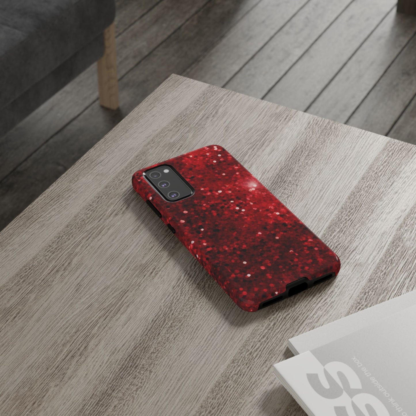 Crimson Glow Glitter - Samsung Galaxy Case - BOGO Cases