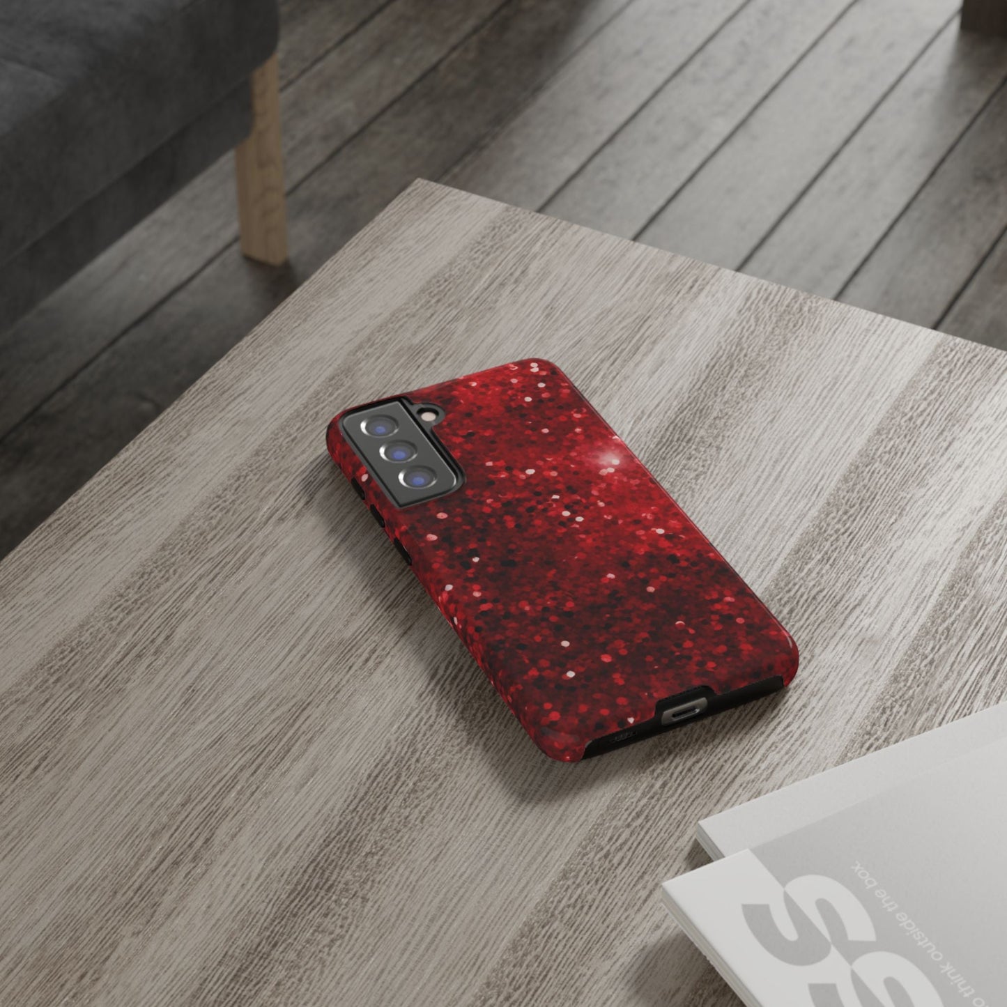 Crimson Glow Glitter - Samsung Galaxy Case - BOGO Cases