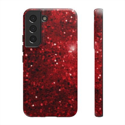 Crimson Glow Glitter - Samsung Galaxy Case - BOGO Cases