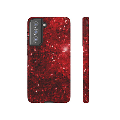 Crimson Glow Glitter - Samsung Galaxy Case - BOGO Cases
