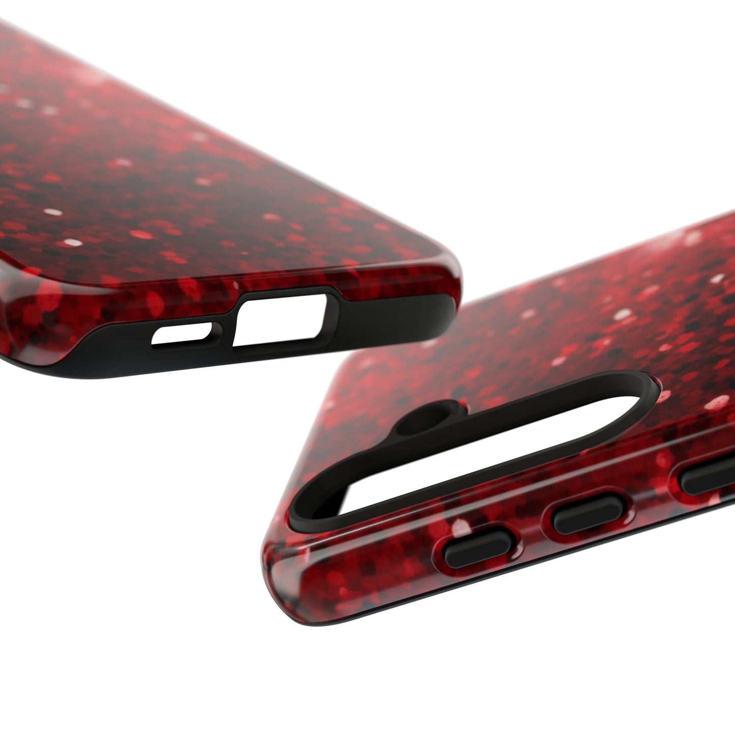 Crimson Glow Glitter - Samsung Galaxy Case - BOGO Cases