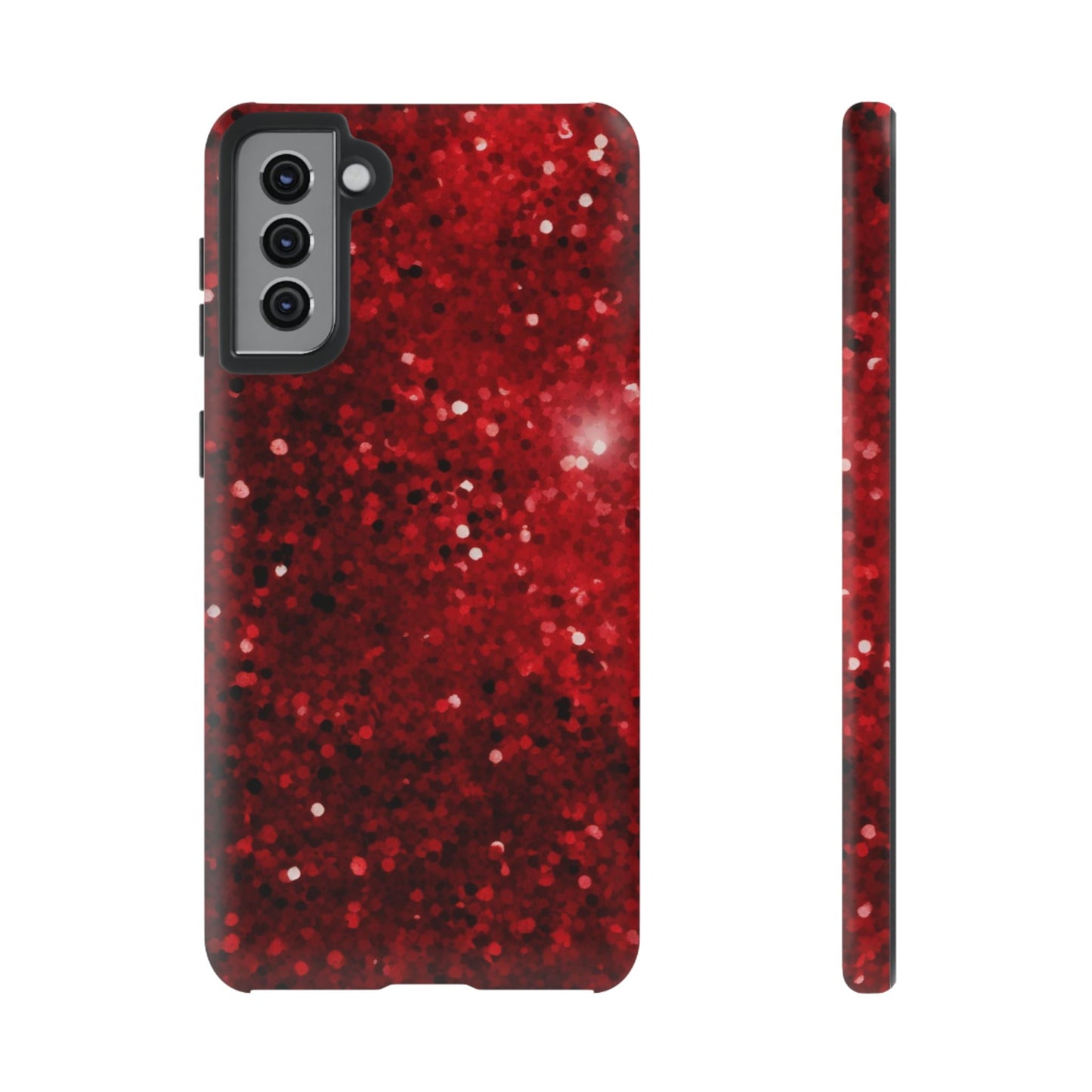Crimson Glow Glitter - Samsung Galaxy Case - BOGO Cases