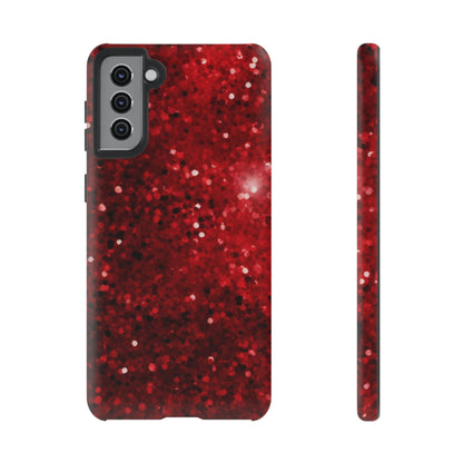 Crimson Glow Glitter - Samsung Galaxy Case - BOGO Cases
