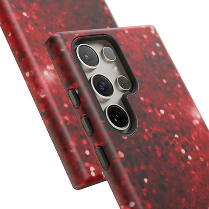 Crimson Glow Glitter - Samsung Galaxy Case - BOGO Cases