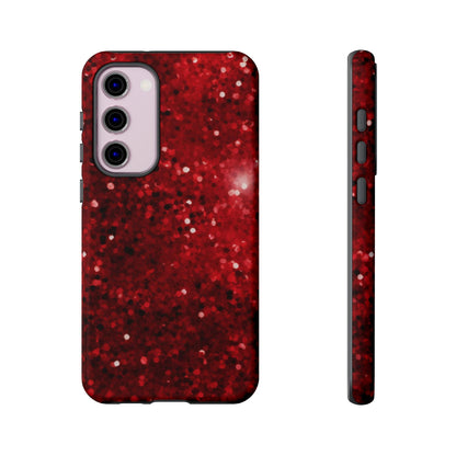 Crimson Glow Glitter - Samsung Galaxy Case - BOGO Cases