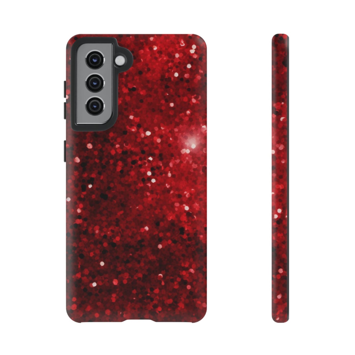 Crimson Glow Glitter - Samsung Galaxy Case - BOGO Cases