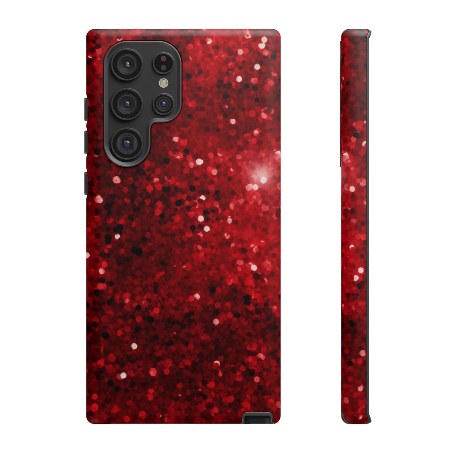 Crimson Glow Glitter - Samsung Galaxy Case - BOGO Cases