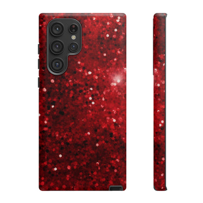 Crimson Glow Glitter - Samsung Galaxy Case - BOGO Cases