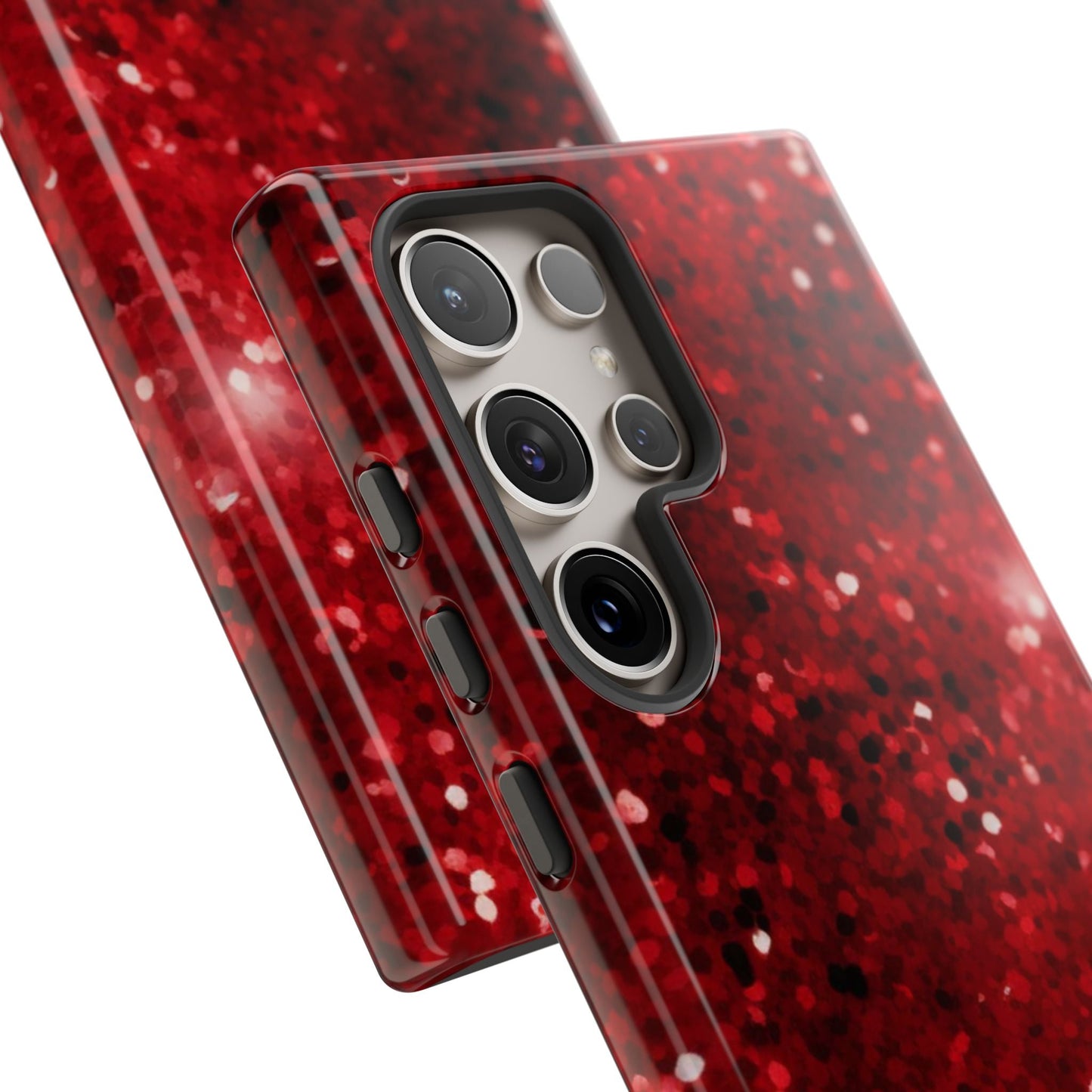 Crimson Glow Glitter - Samsung Galaxy Case - BOGO Cases