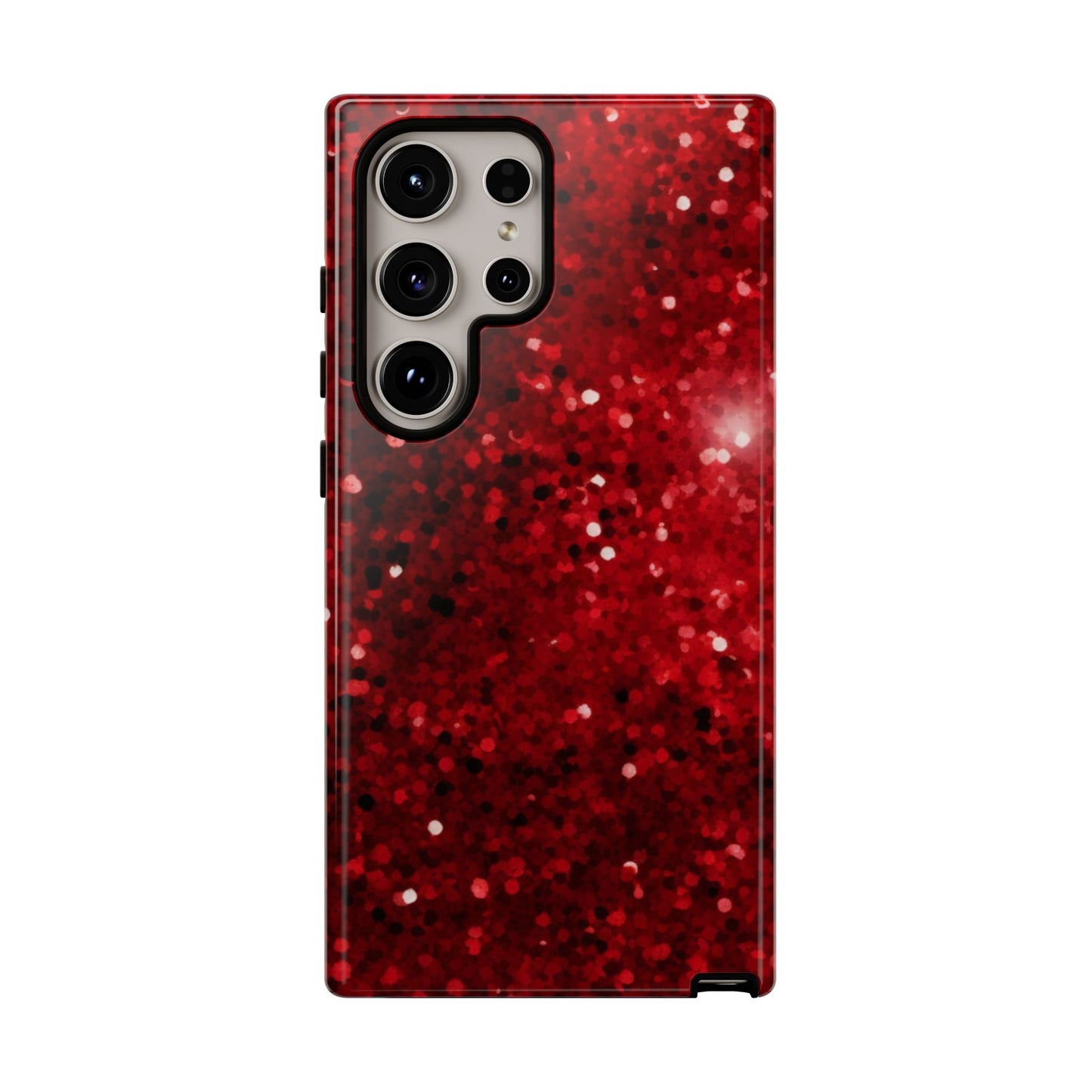 Crimson Glow Glitter - Samsung Galaxy Case - BOGO Cases