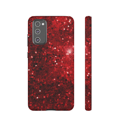 Crimson Glow Glitter - Samsung Galaxy Case - BOGO Cases
