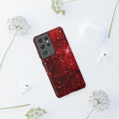 Crimson Glow Glitter - Samsung Galaxy Case - BOGO Cases