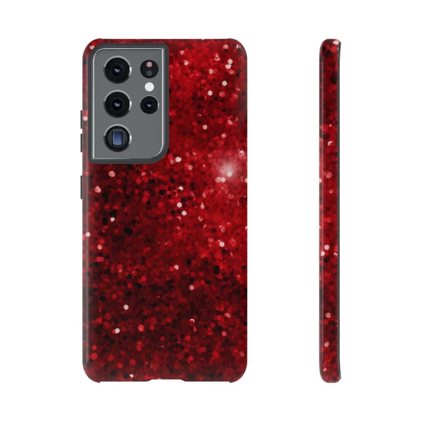 Crimson Glow Glitter - Samsung Galaxy Case - BOGO Cases