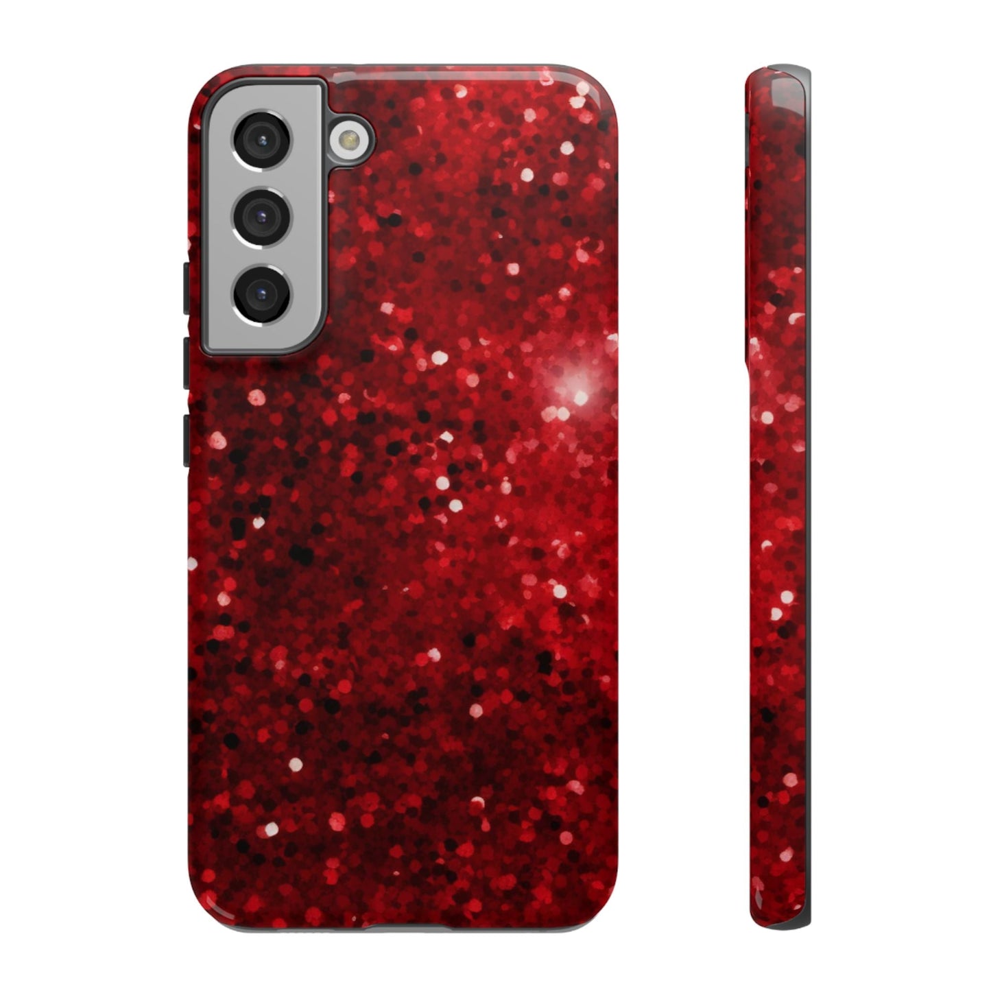 Crimson Glow Glitter - Samsung Galaxy Case - BOGO Cases