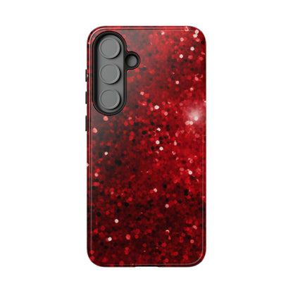 Crimson Glow Glitter - Samsung Galaxy Case - BOGO Cases