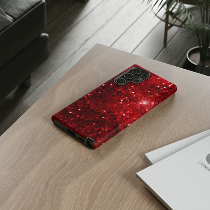 Crimson Glow Glitter - Samsung Galaxy Case - BOGO Cases