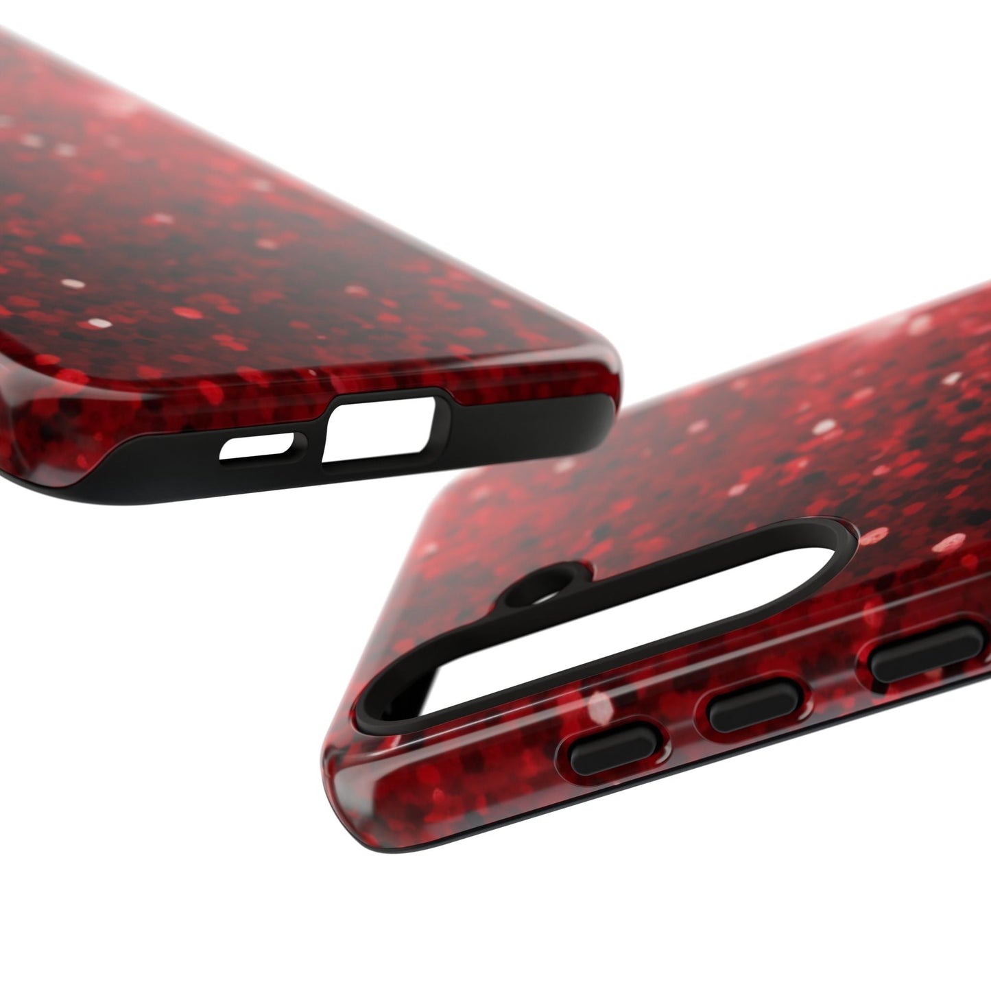 Crimson Glow Glitter - Samsung Galaxy Case - BOGO Cases