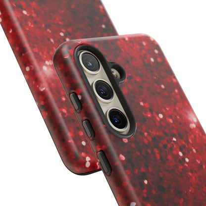 Crimson Glow Glitter - Samsung Galaxy Case - BOGO Cases