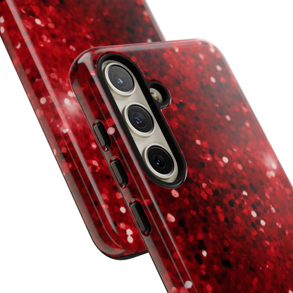 Crimson Glow Glitter - Samsung Galaxy Case - BOGO Cases