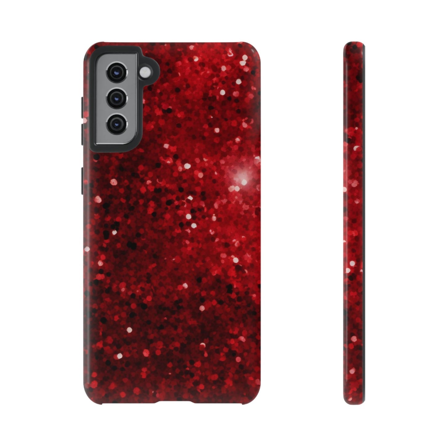 Crimson Glow Glitter - Samsung Galaxy Case - BOGO Cases