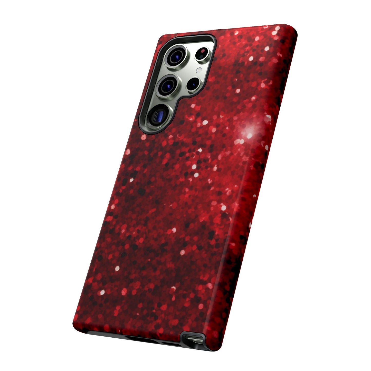 Crimson Glow Glitter - Samsung Galaxy Case - BOGO Cases