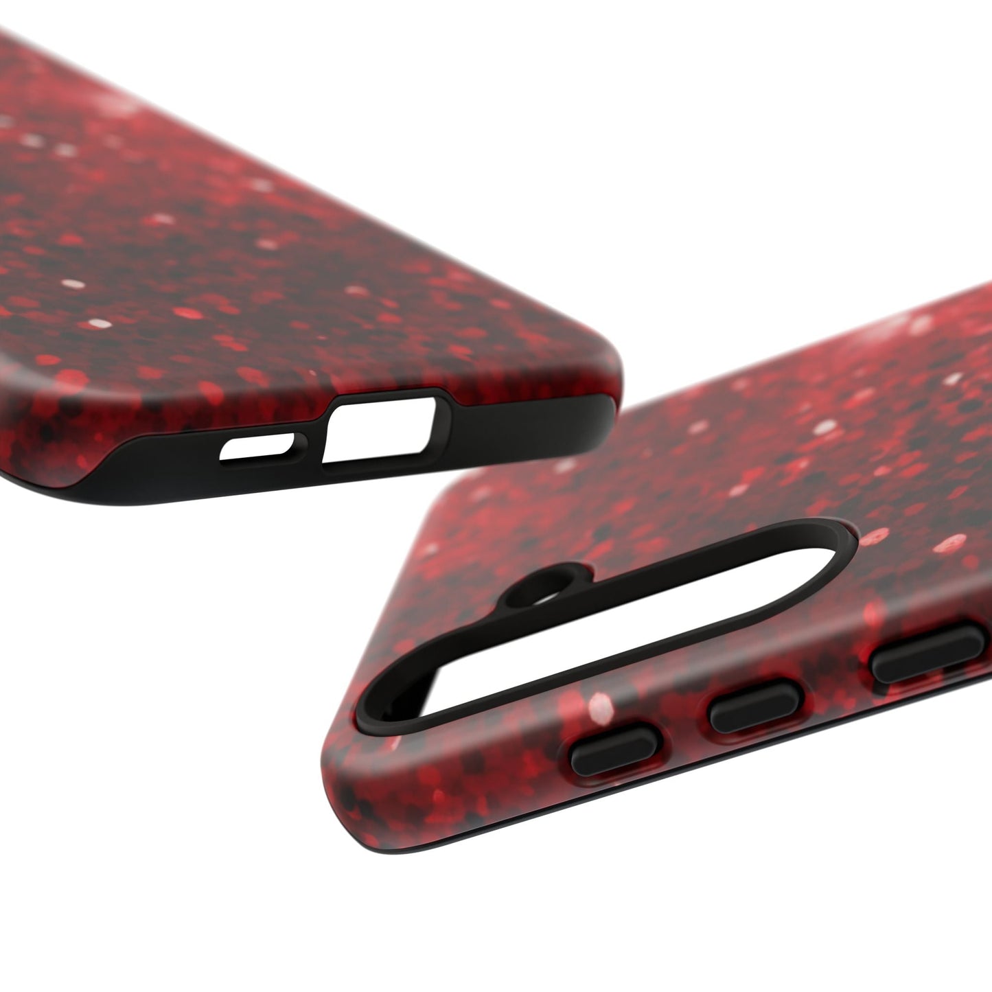 Crimson Glow Glitter - Samsung Galaxy Case - BOGO Cases