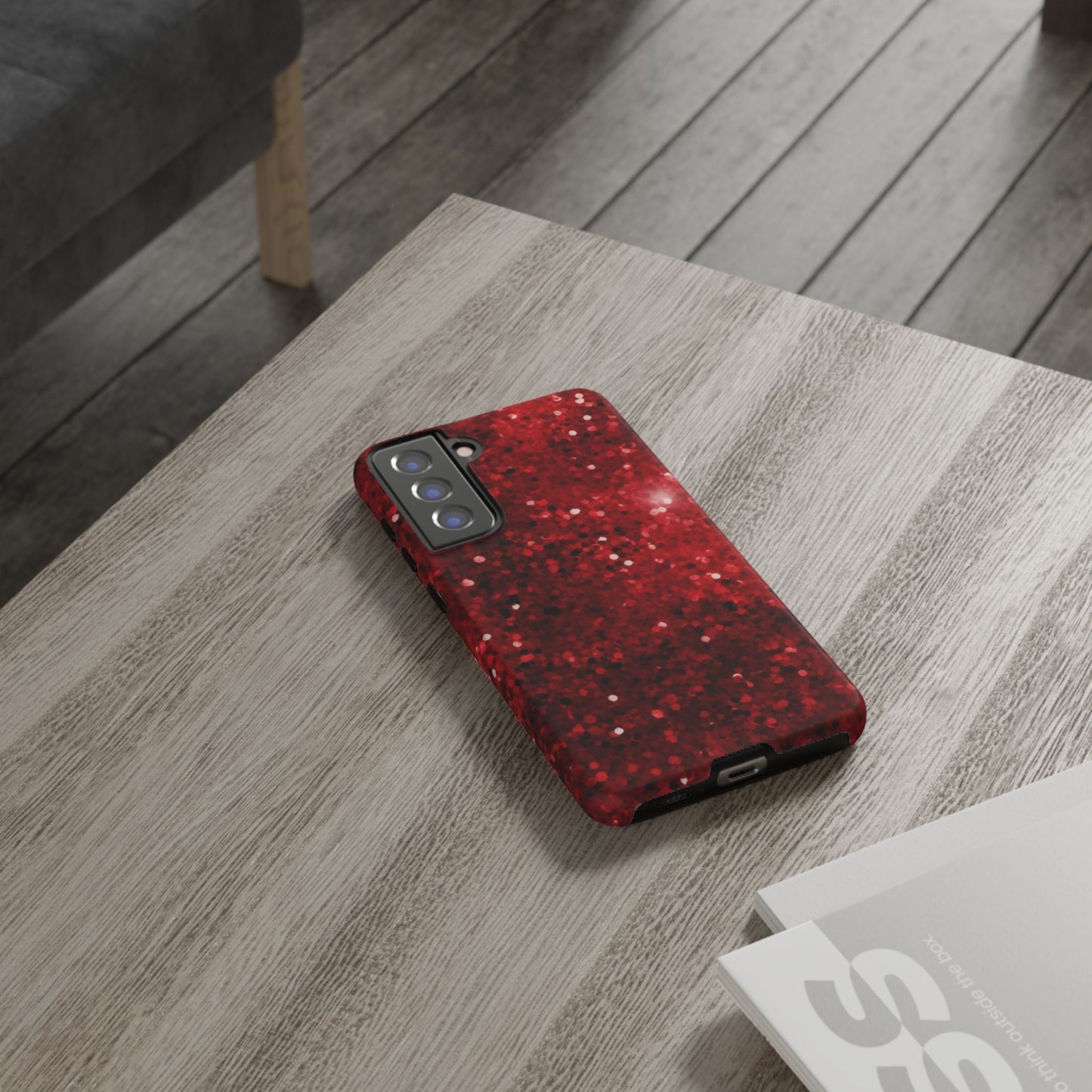 Crimson Glow Glitter - Samsung Galaxy Case - BOGO Cases