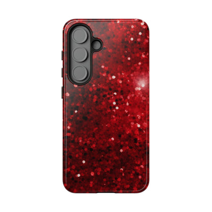 Crimson Glow Glitter - Samsung Galaxy Case - BOGO Cases