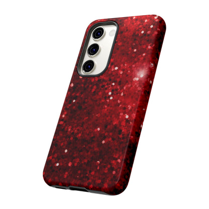 Crimson Glow Glitter - Samsung Galaxy Case - BOGO Cases