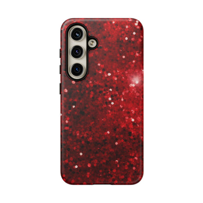 Crimson Glow Glitter - Samsung Galaxy Case - BOGO Cases