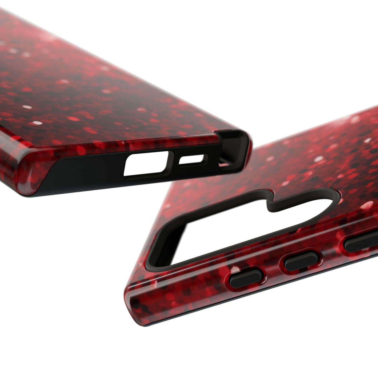 Crimson Glow Glitter - Samsung Galaxy Case - BOGO Cases